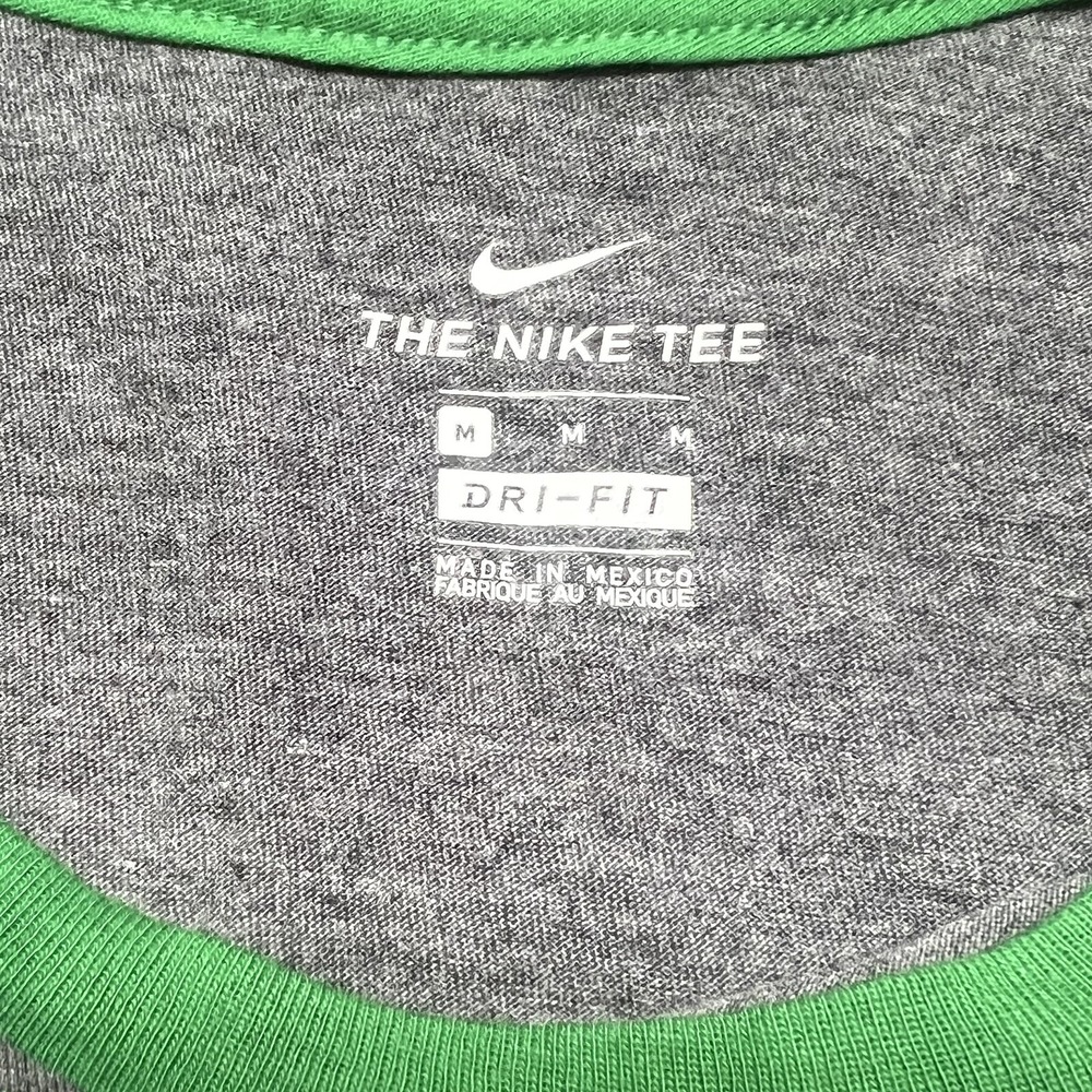 NWT‎ Nike Dri-Fit NCAA Oregon Ducks Green Gray 3/4 Sleeve Raglan Tee Women's M - Picture 15 of 16